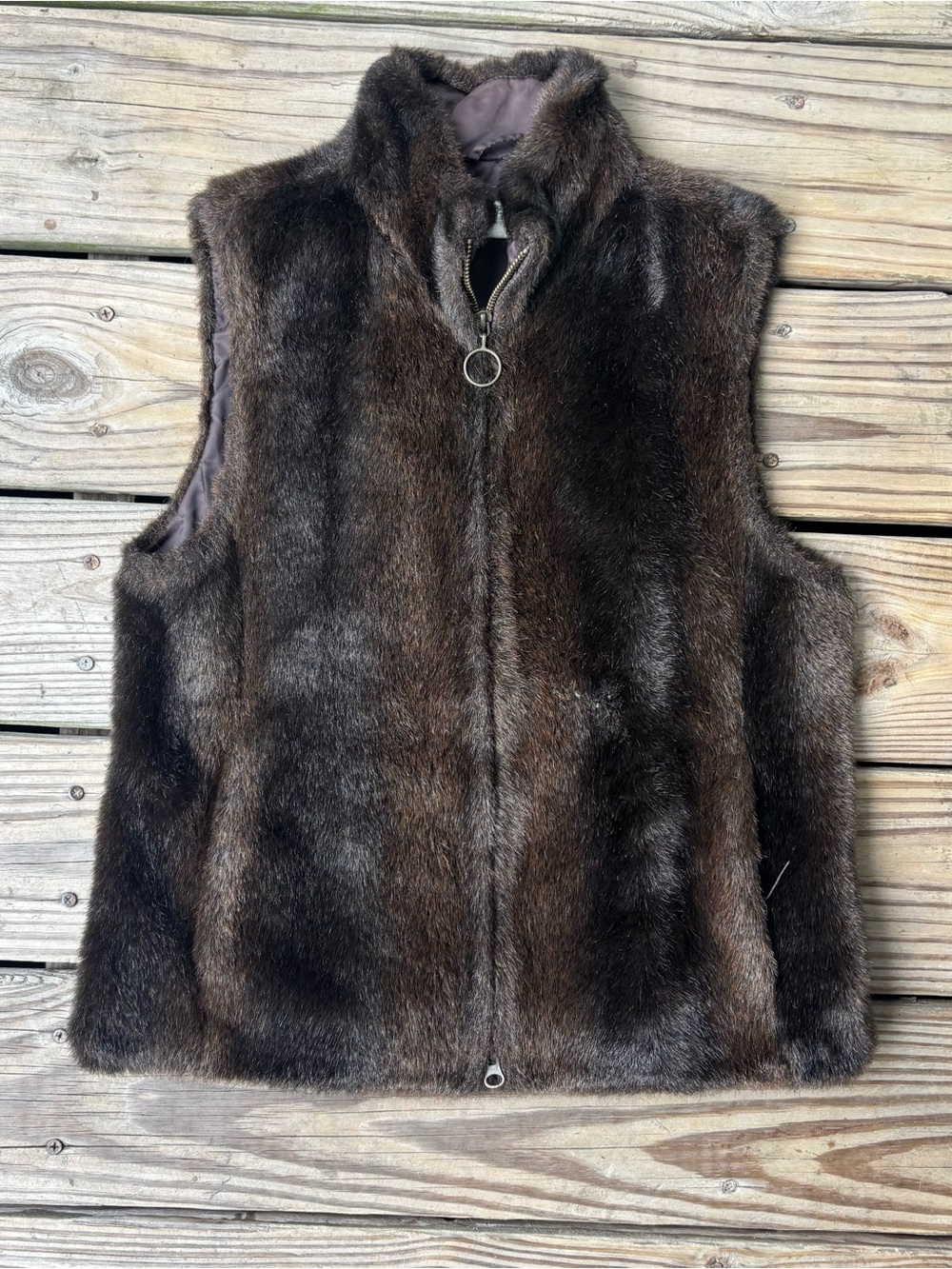 Ann Taylor Loft Faux Fur Vest